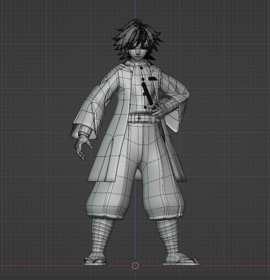 Giyu Tomioka - Demon Slayer 3D model_12