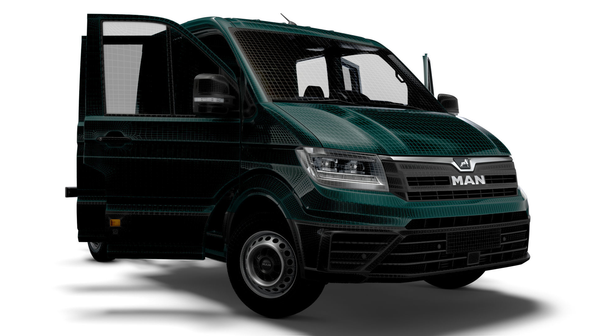 MAN TGE Chassis DoubleCab L1 HQInterior 2023 3D model_12