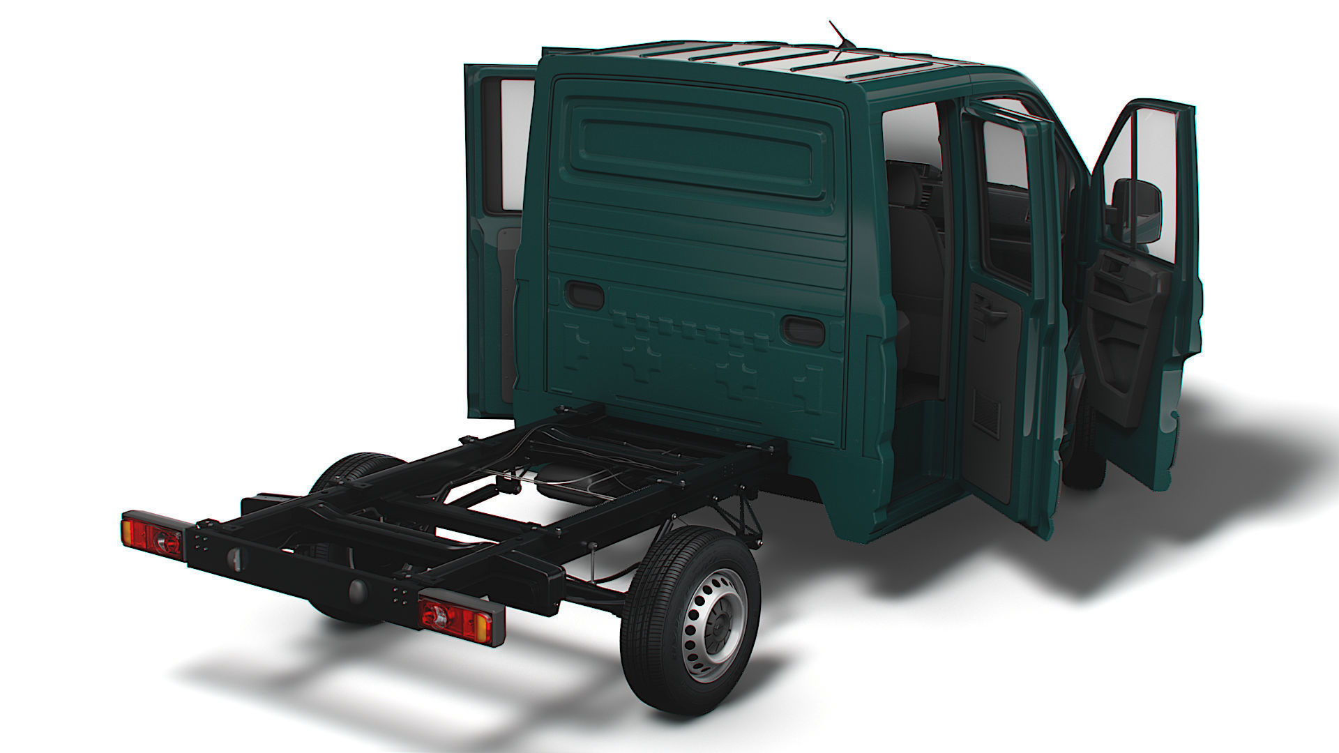 MAN TGE Chassis DoubleCab L1 HQInterior 2023 3D model_2