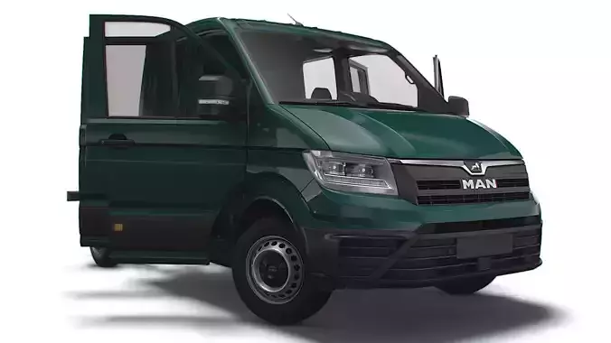 MAN TGE Chassis DoubleCab L1 HQInterior 2023 3D model