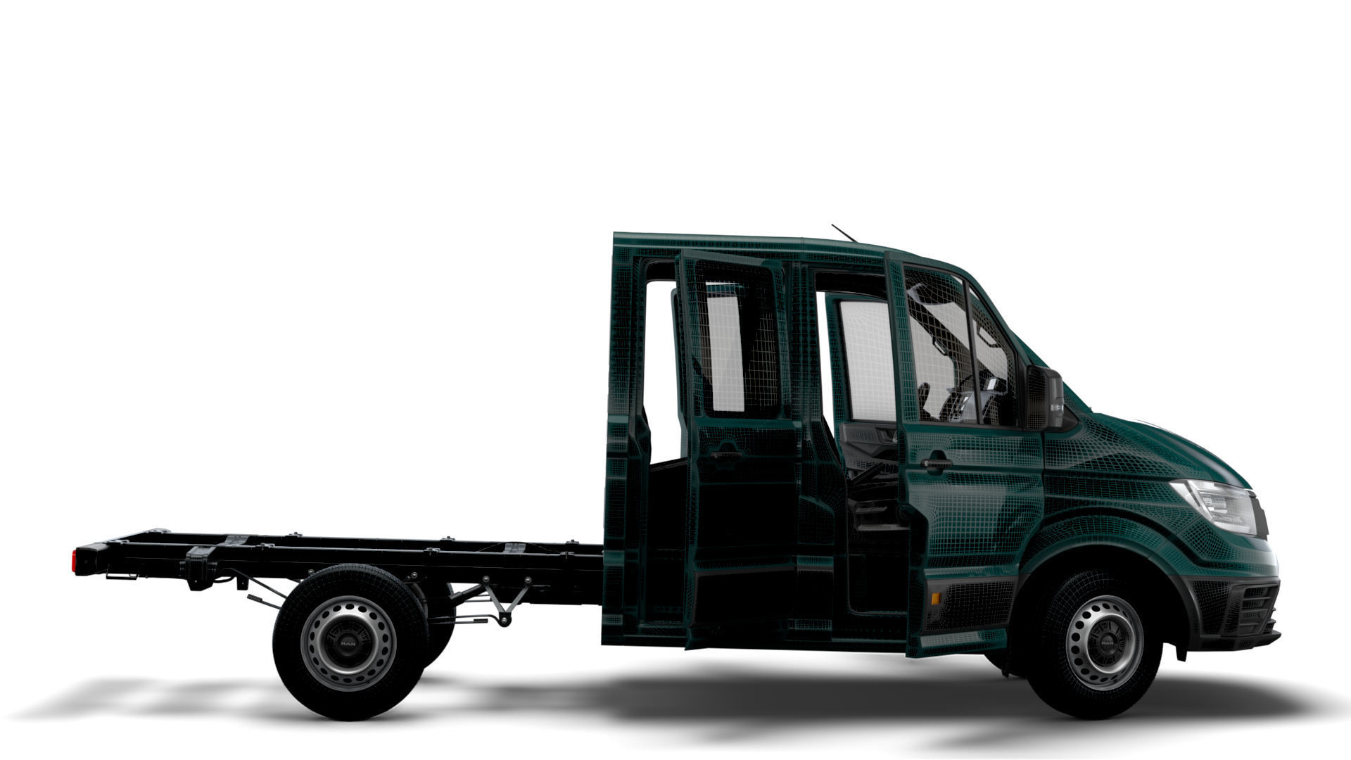 MAN TGE Chassis DoubleCab L1 HQInterior 2023 3D model_13