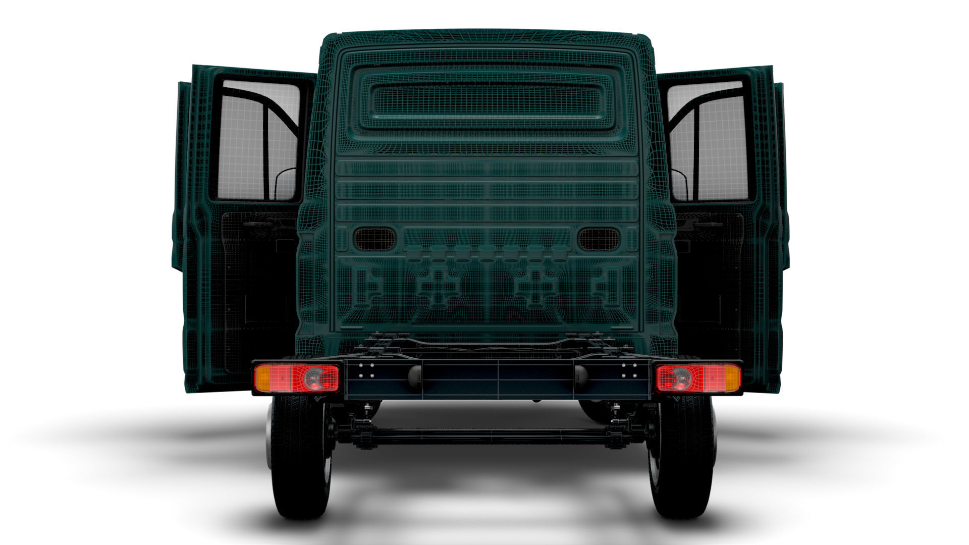 MAN TGE Chassis DoubleCab L1 HQInterior 2023 3D model_22