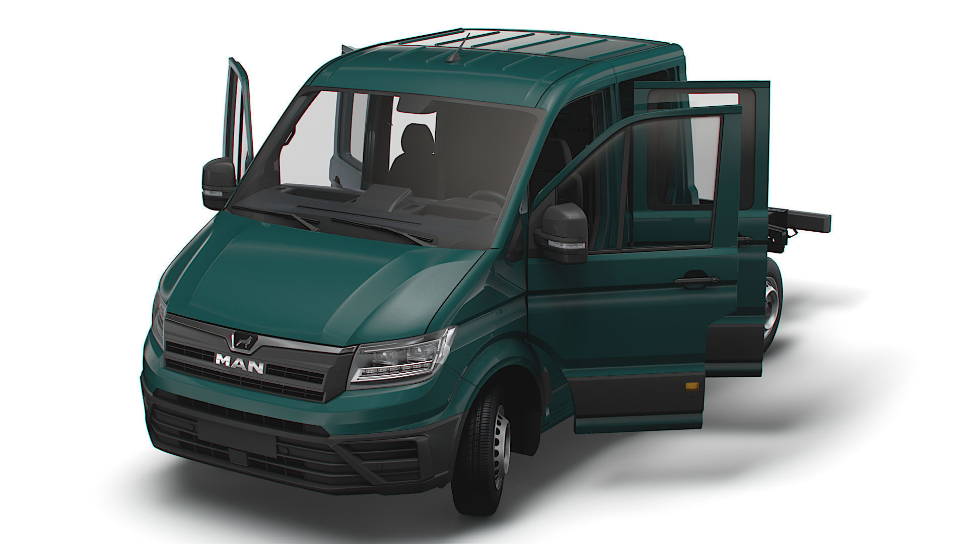 MAN TGE Chassis DoubleCab L1 HQInterior 2023 3D model_8