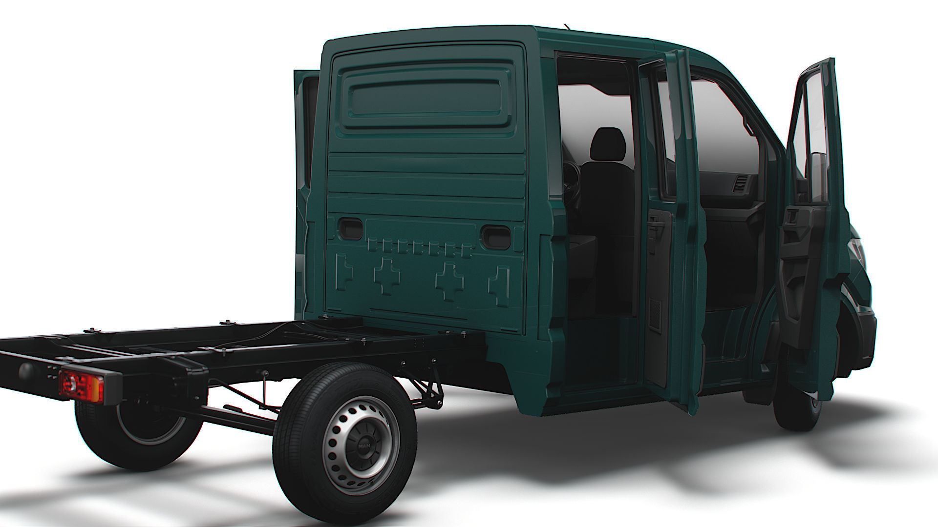MAN TGE Chassis DoubleCab L1 HQInterior 2023 3D model_11
