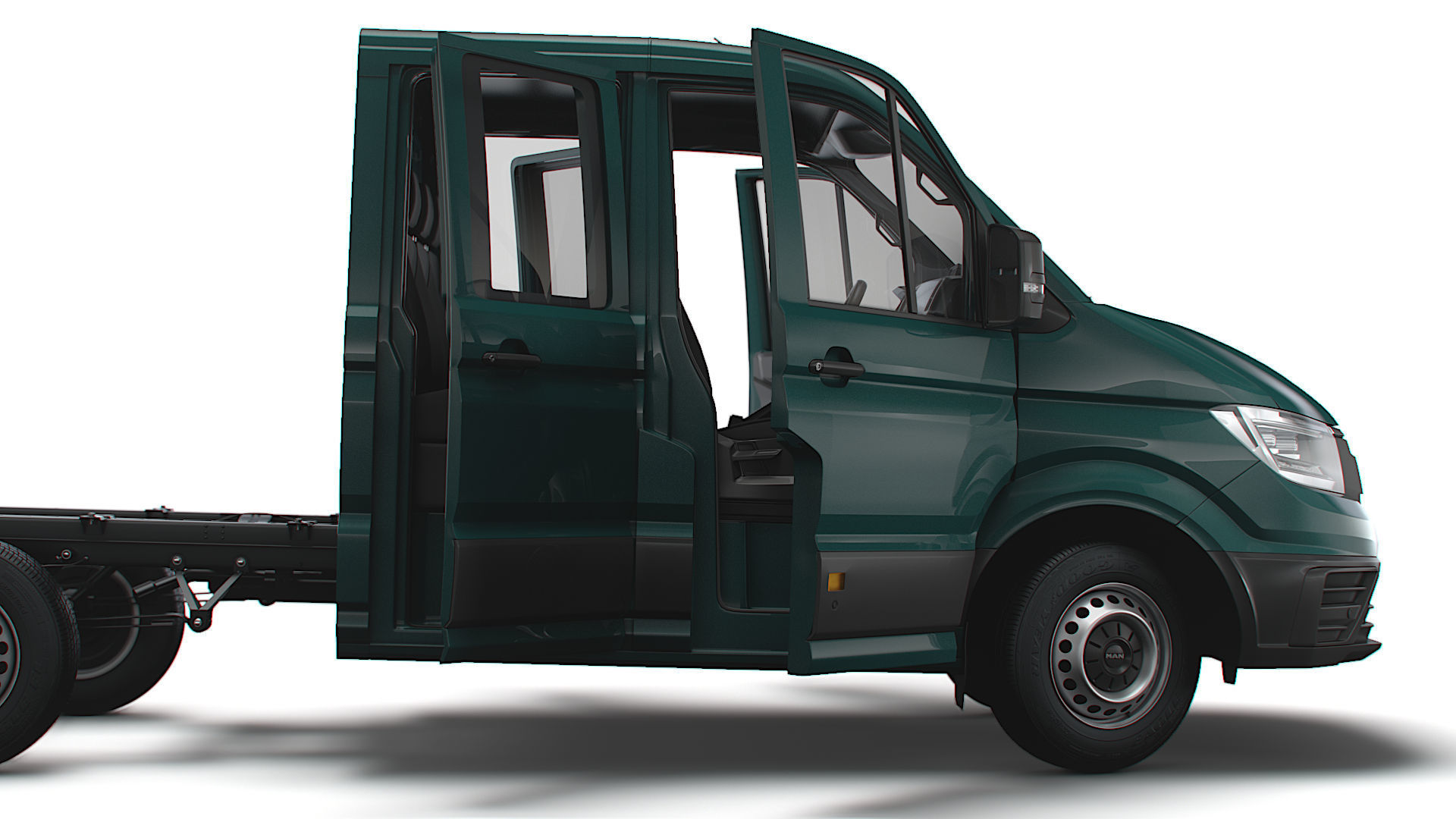 MAN TGE Chassis DoubleCab L1 HQInterior 2023 3D model_4
