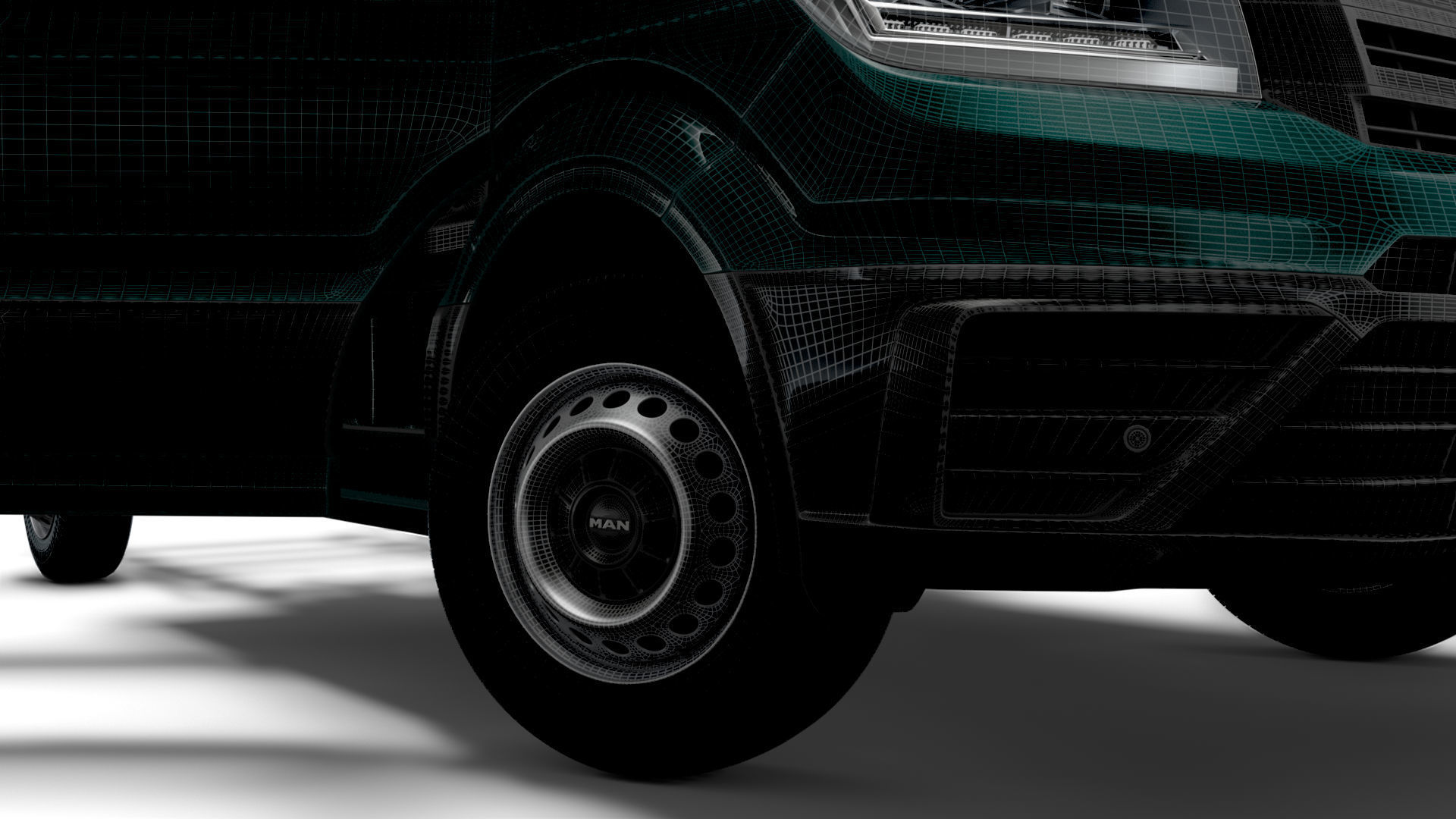 MAN TGE Chassis DoubleCab L1 HQInterior 2023 3D model_17