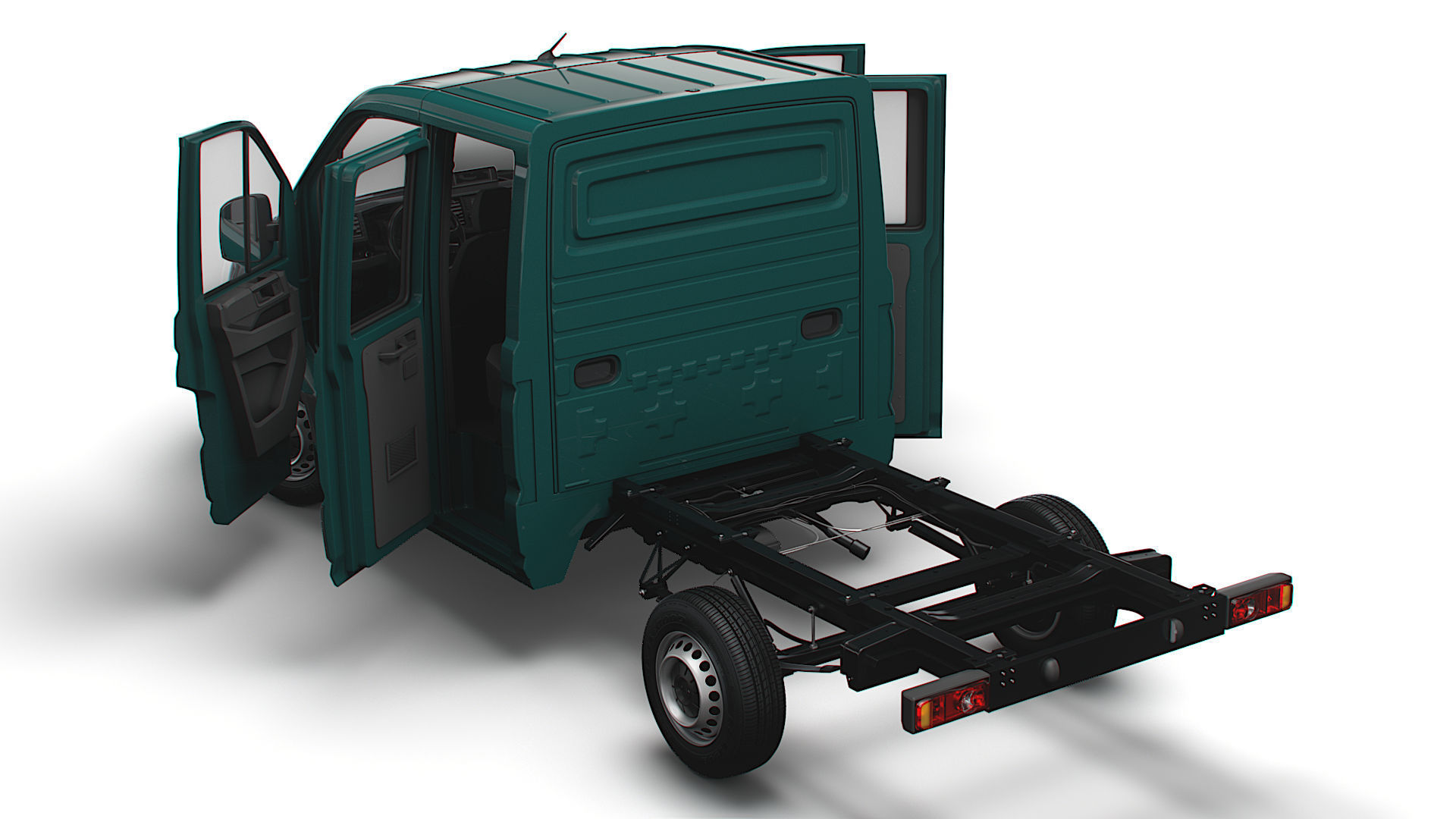 MAN TGE Chassis DoubleCab L1 HQInterior 2023 3D model_3