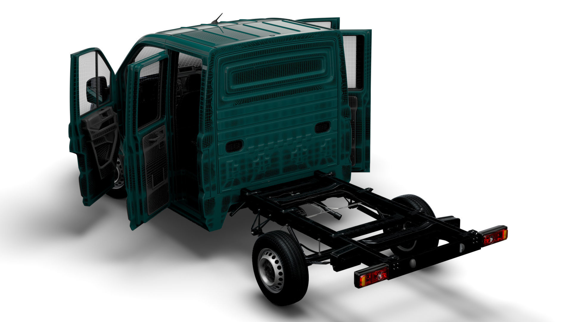 MAN TGE Chassis DoubleCab L1 HQInterior 2023 3D model_15