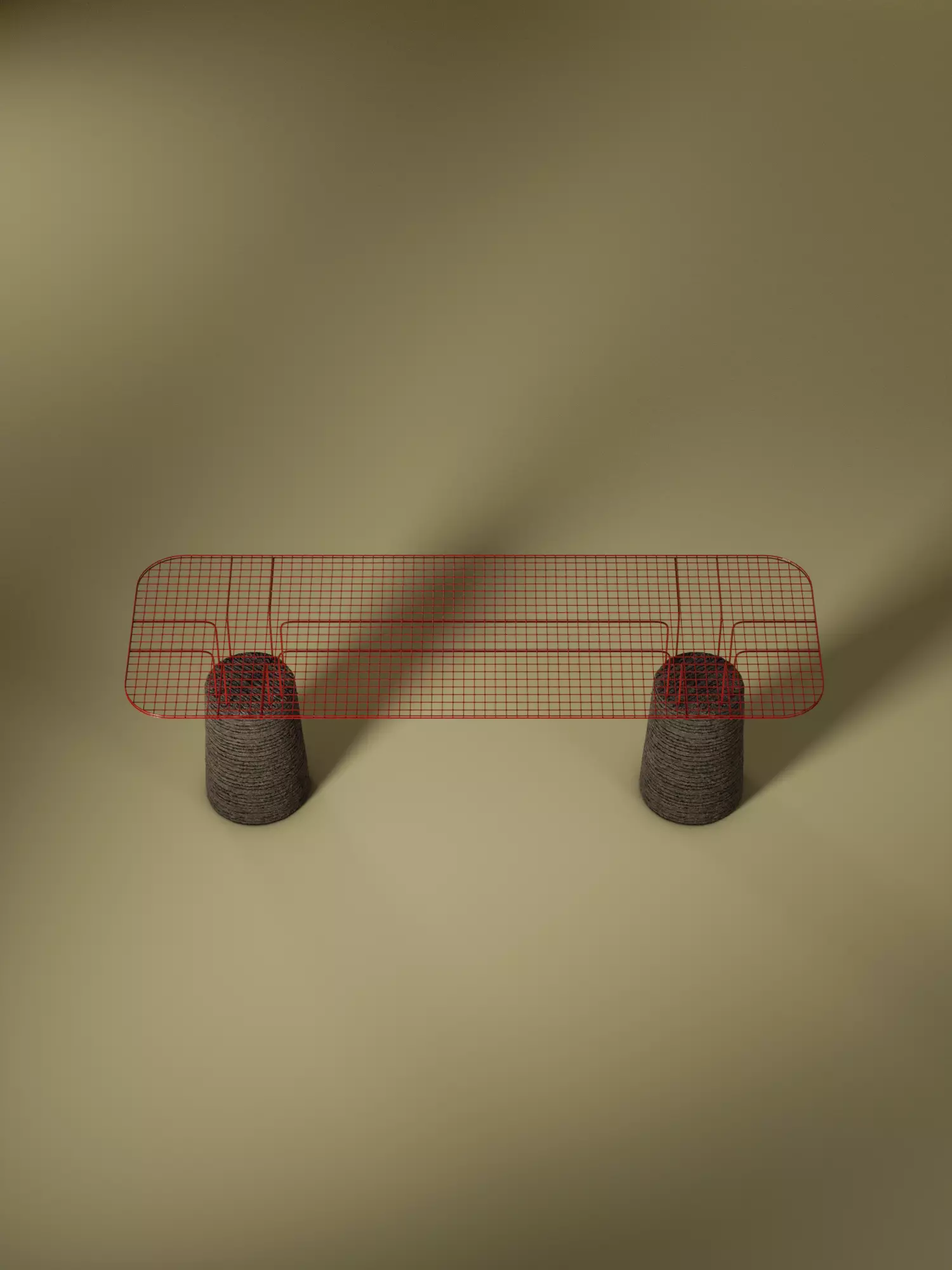 Mesh Bench 3D Model 3D model_0