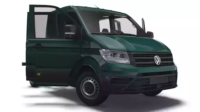 VW Crafter Chassis DoubleCab L1 HQInterior 2023 3D model