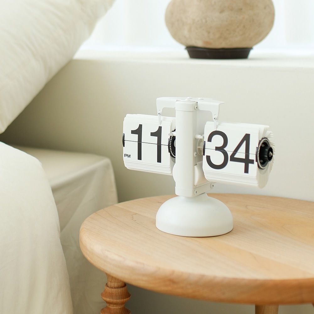 design retro flip table clock 3D model_1