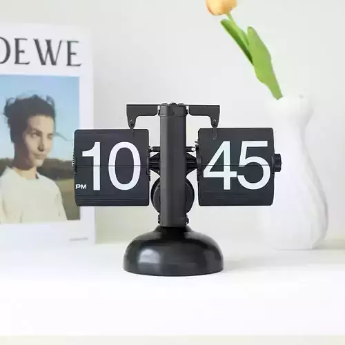 design retro flip table clock 3D model