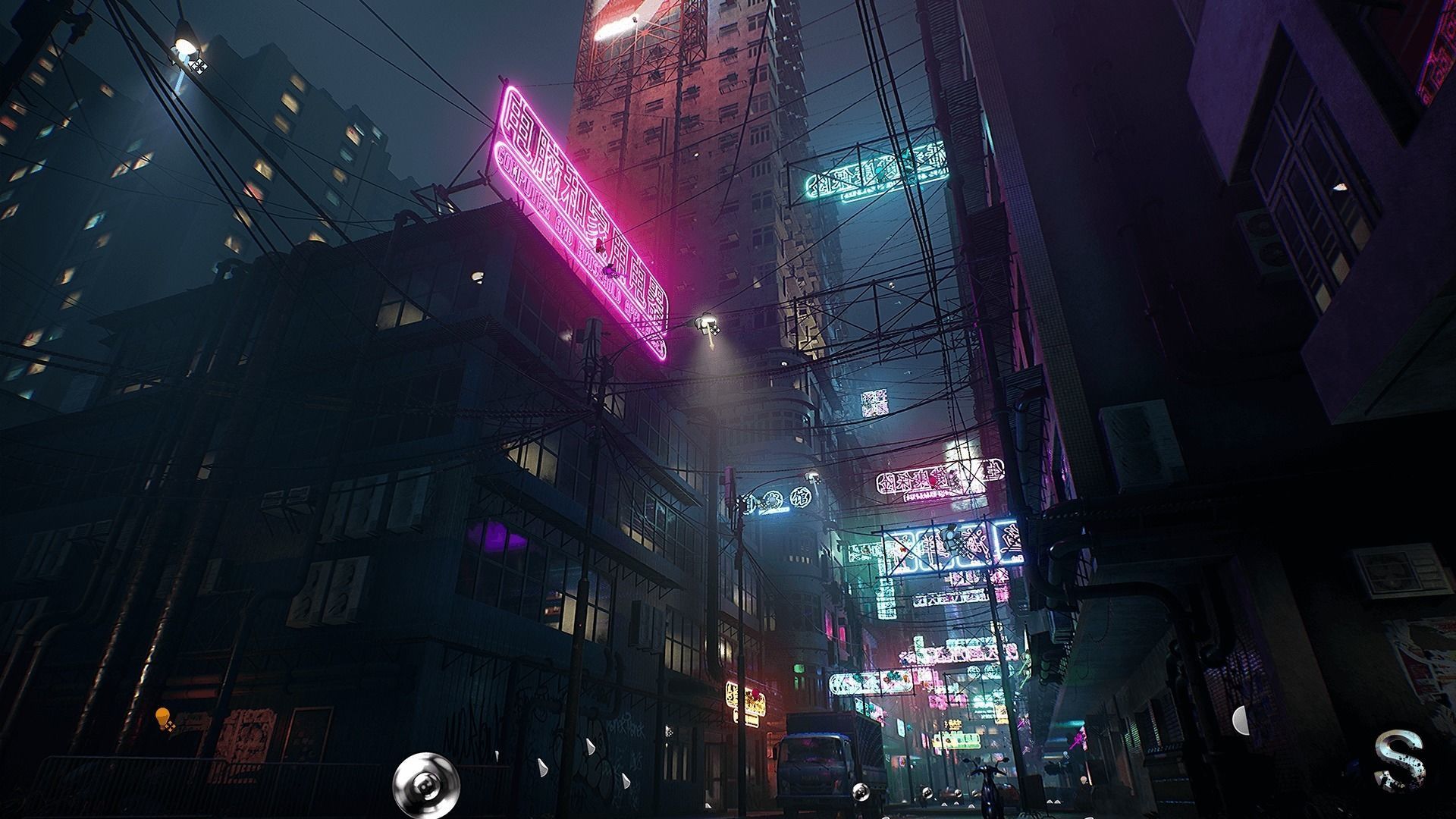 Neon City Complete Pack Low-poly 3D model_20