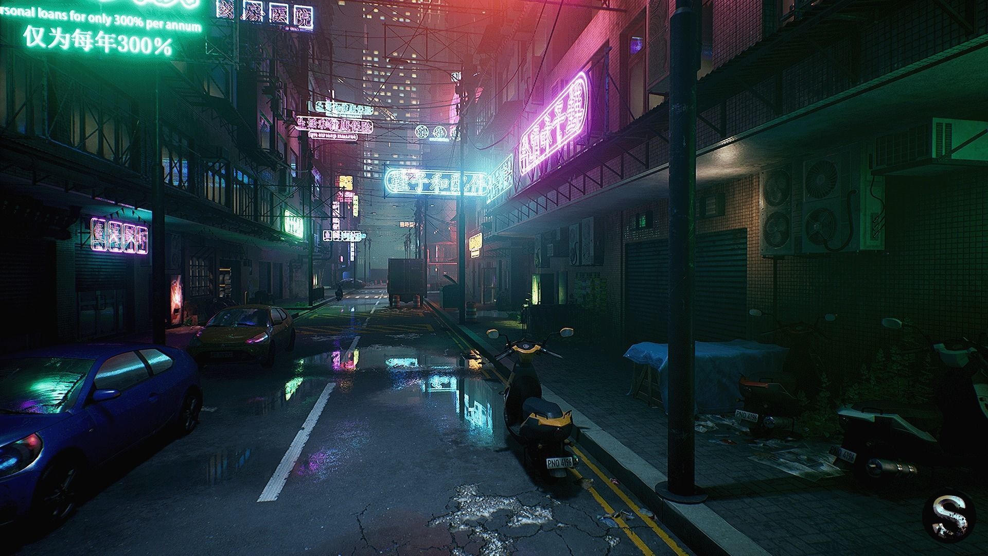 Neon City Complete Pack Low-poly 3D model_12
