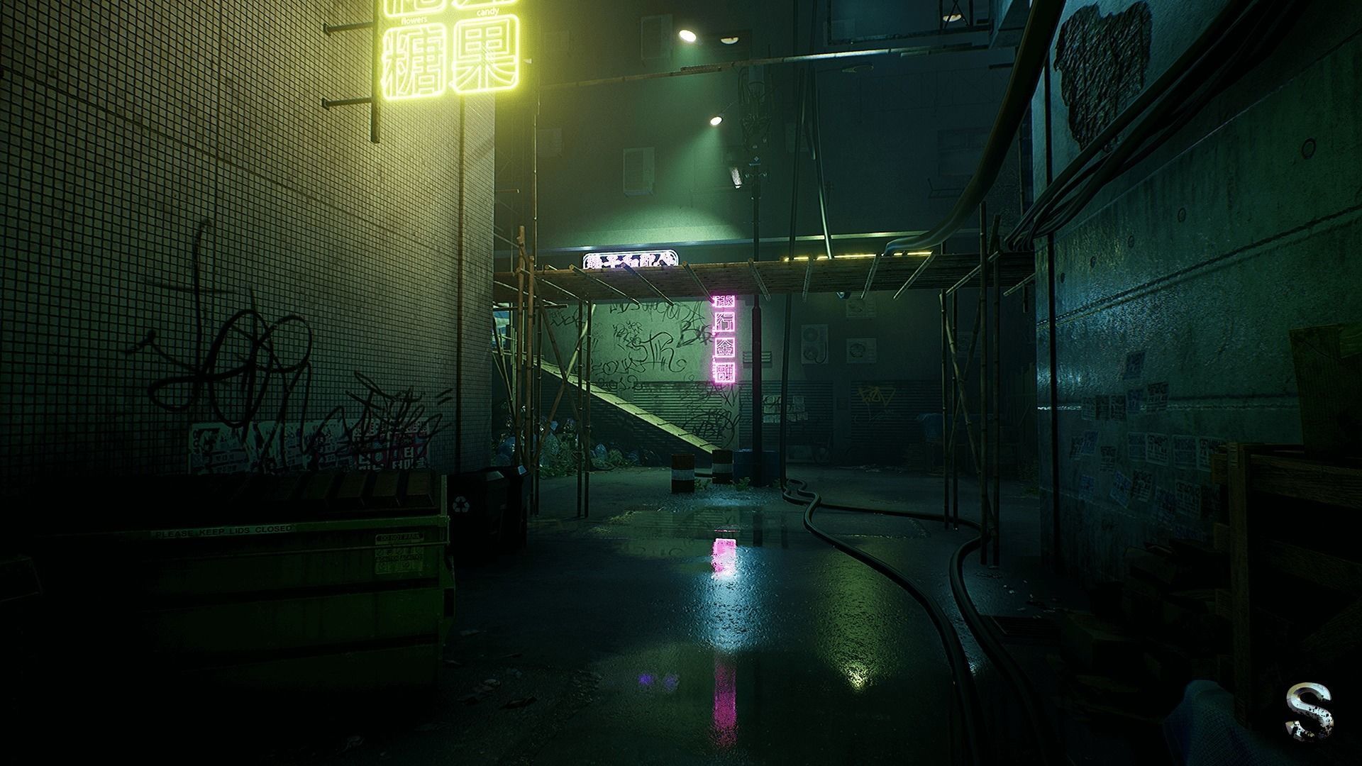 Neon City Complete Pack Low-poly 3D model_6