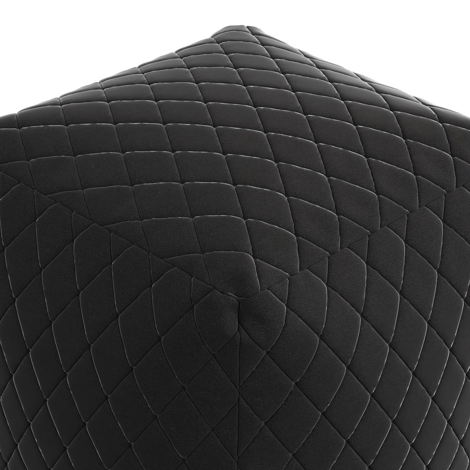Pouf Lure Luxe Black 3D model_3