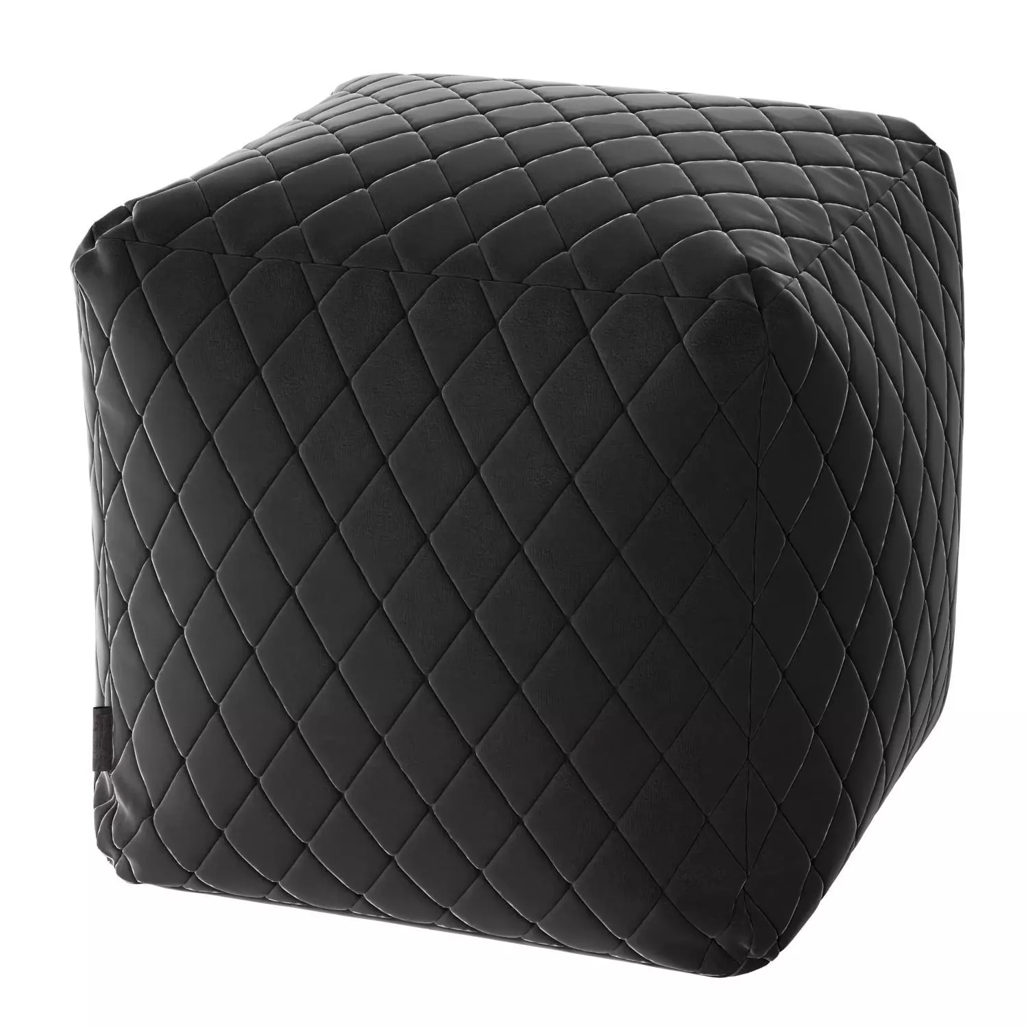 Pouf Lure Luxe Black 3D model_0