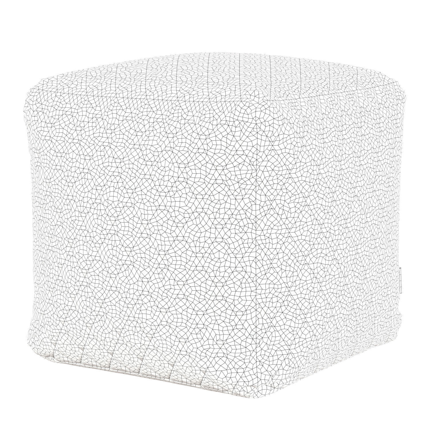 Pouf Lure Luxe Black 3D model_6