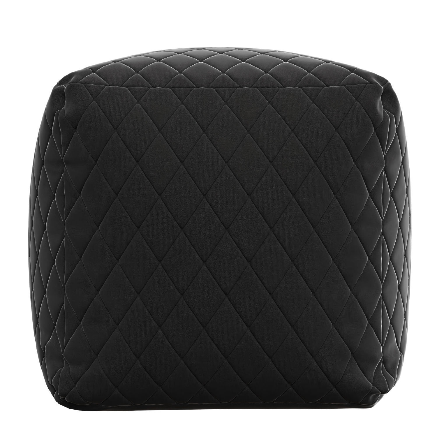 Pouf Lure Luxe Black 3D model_1