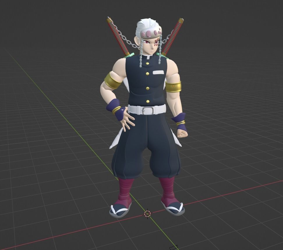 Tengen Uzui - Demon Slayer 3D model_8