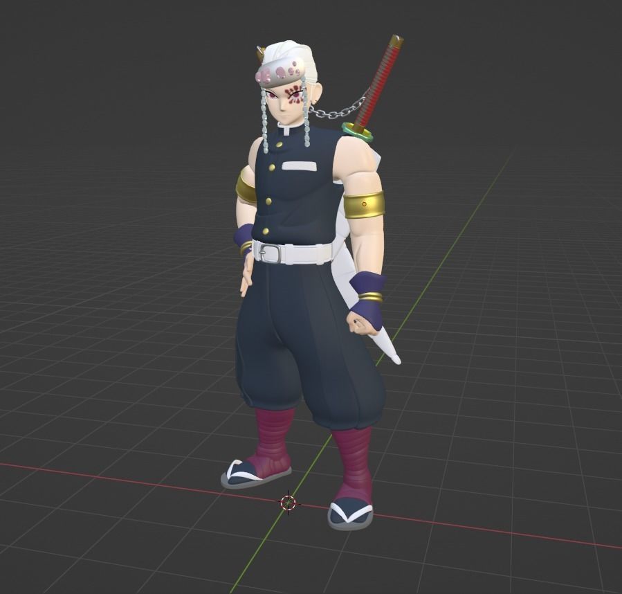 Tengen Uzui - Demon Slayer 3D model_7
