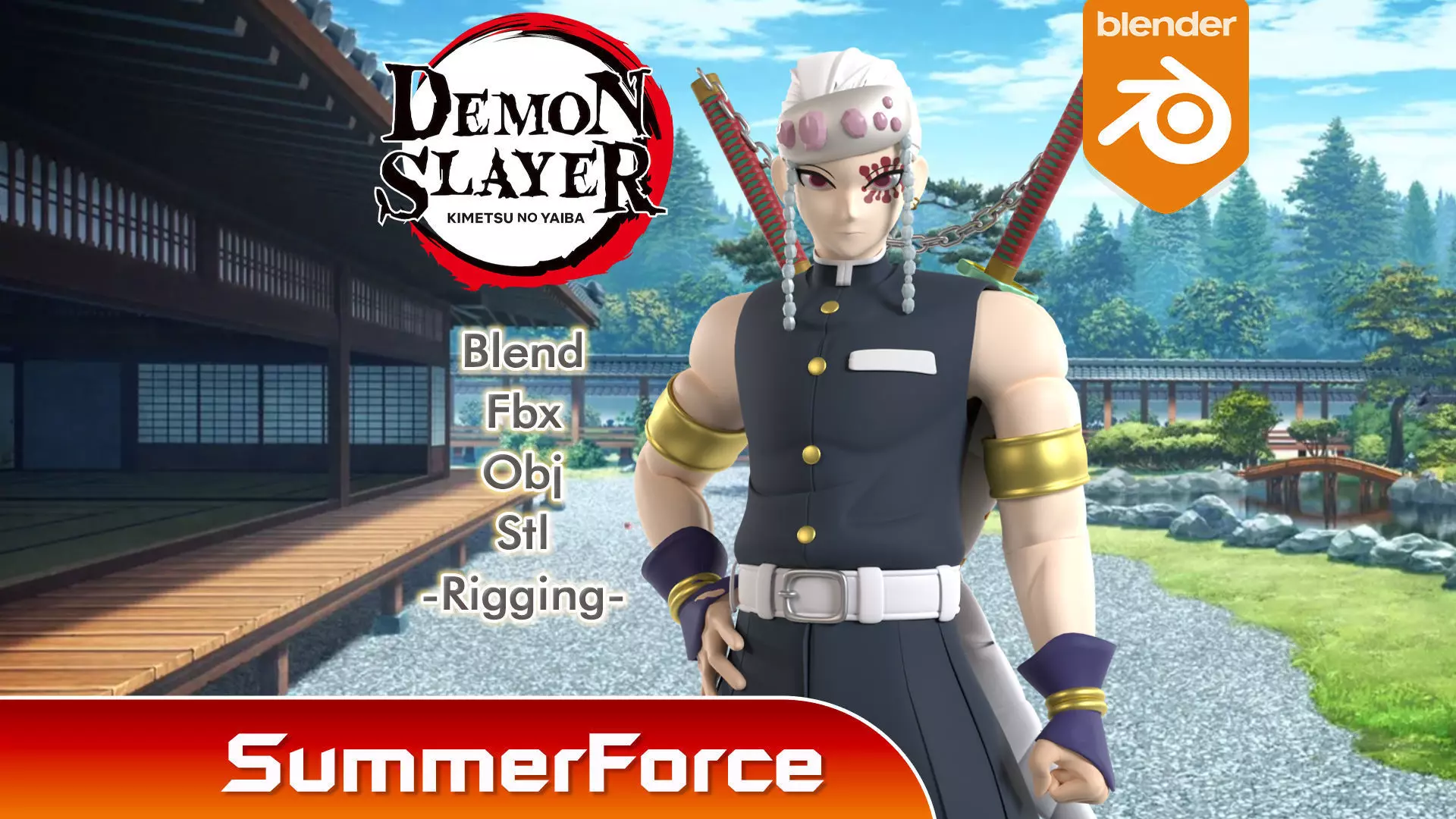 Tengen Uzui - Demon Slayer 3D model_0