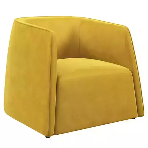Joss and Main Yoren Upholstered Barrel Chair 3D model