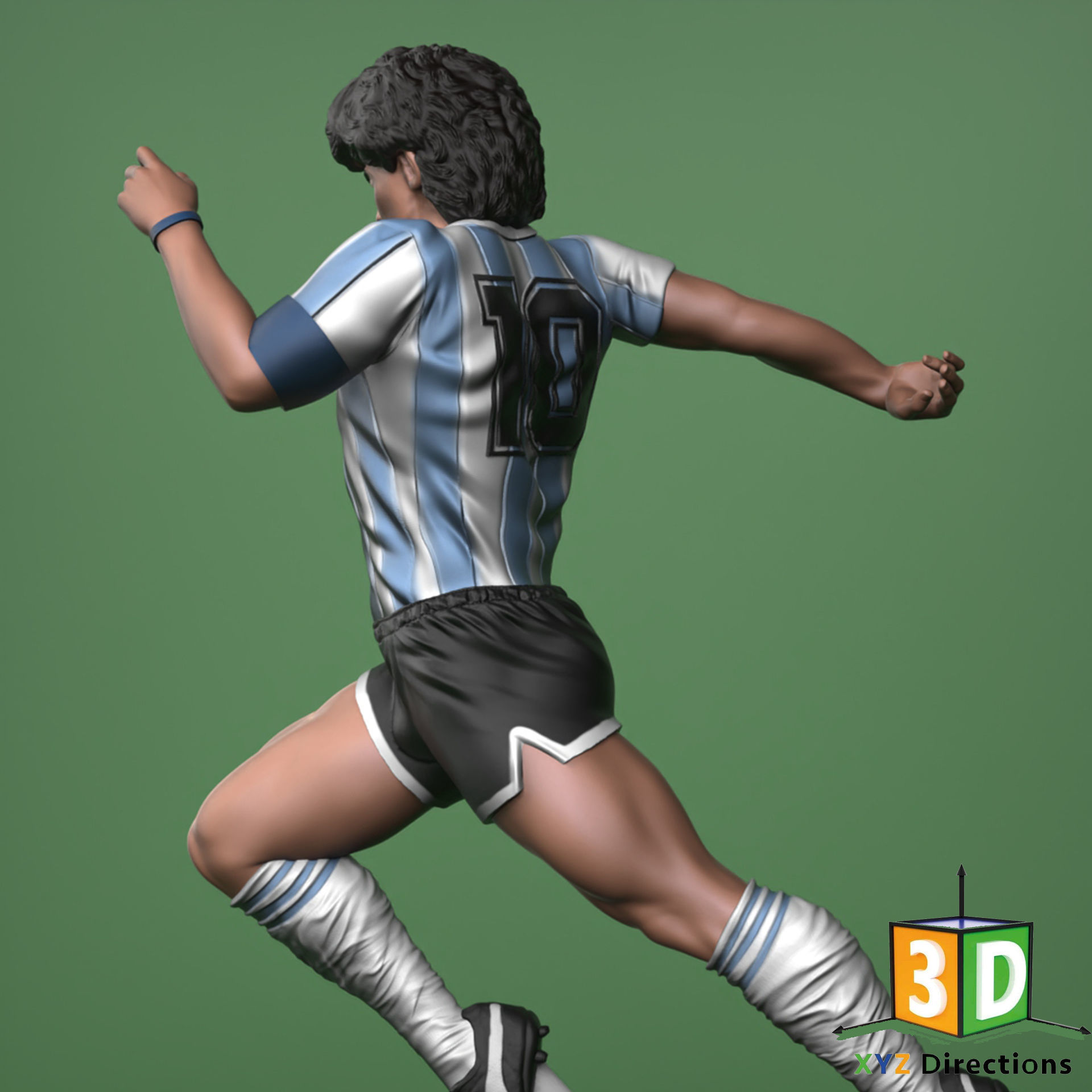 Maradona Figure 3D Model by XYZ - 3D Printing - 3D Models 3D model_3