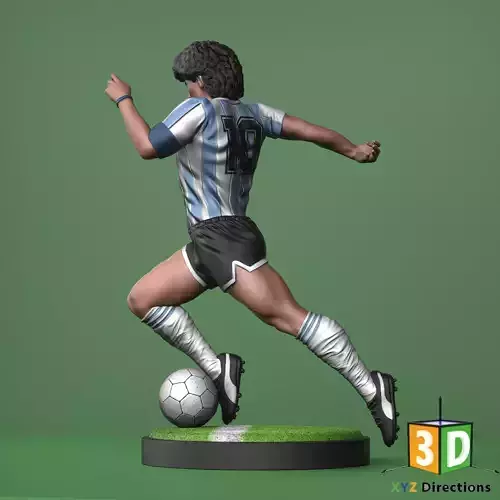 Maradona Figure 3D Model by XYZ - 3D Printing - 3D Models 3D model