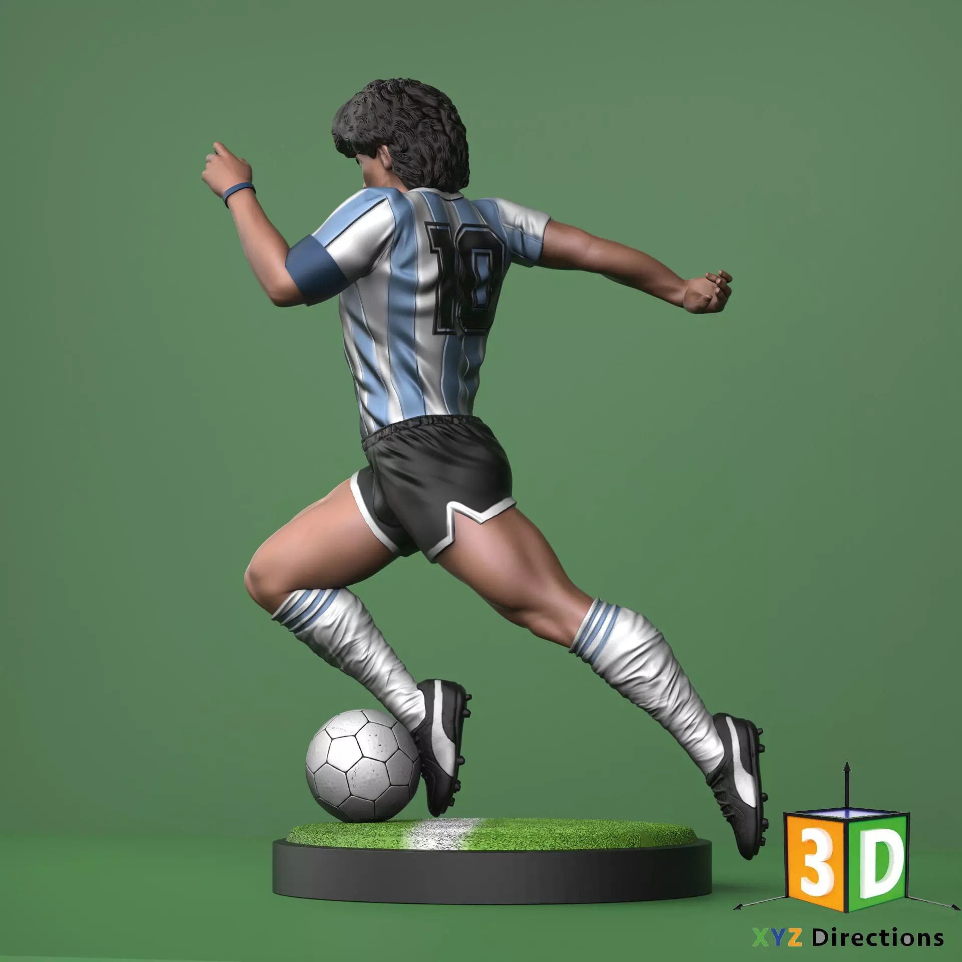 Maradona Figure 3D Model by XYZ - 3D Printing - 3D Models 3D model_0