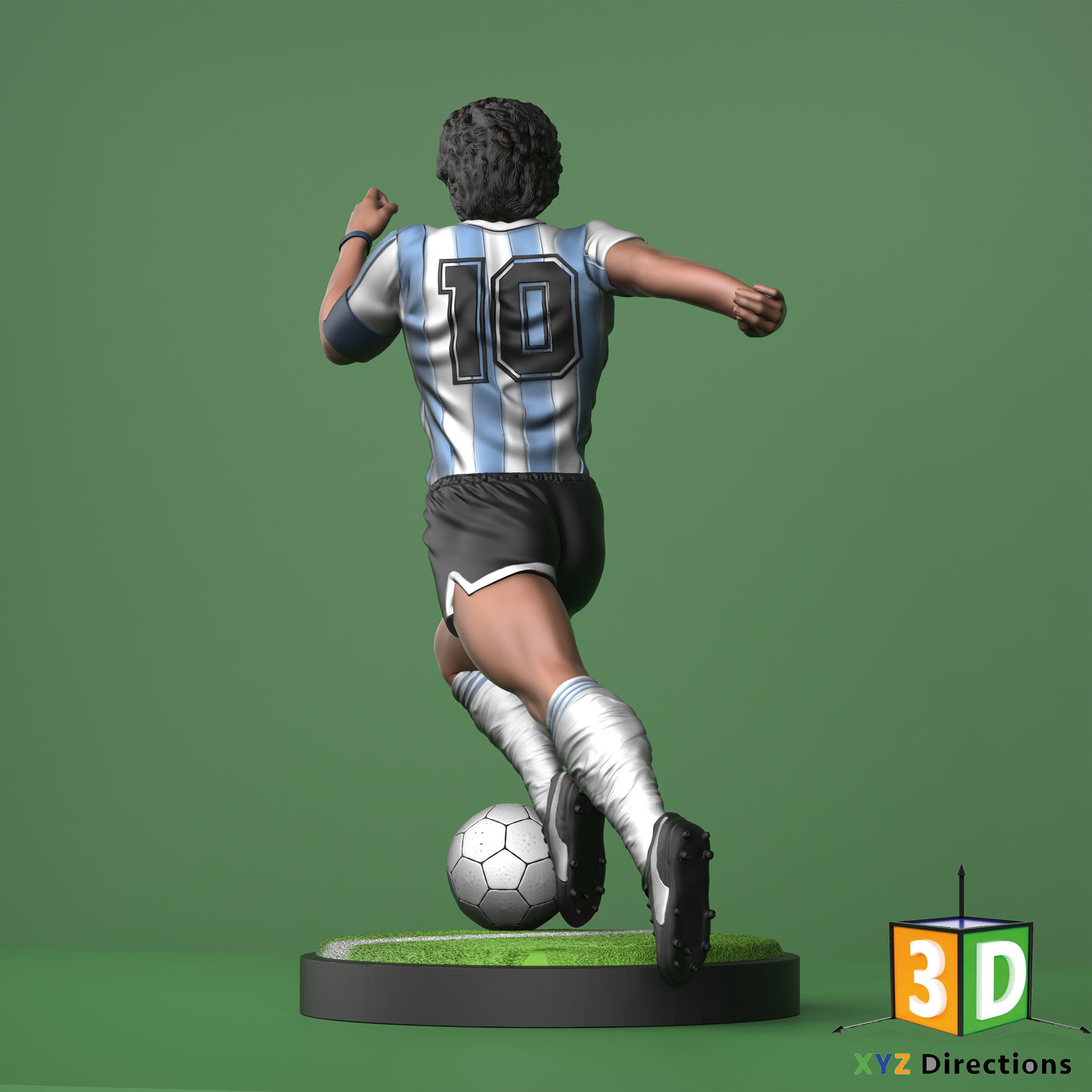 Maradona Figure 3D Model by XYZ - 3D Printing - 3D Models 3D model_2