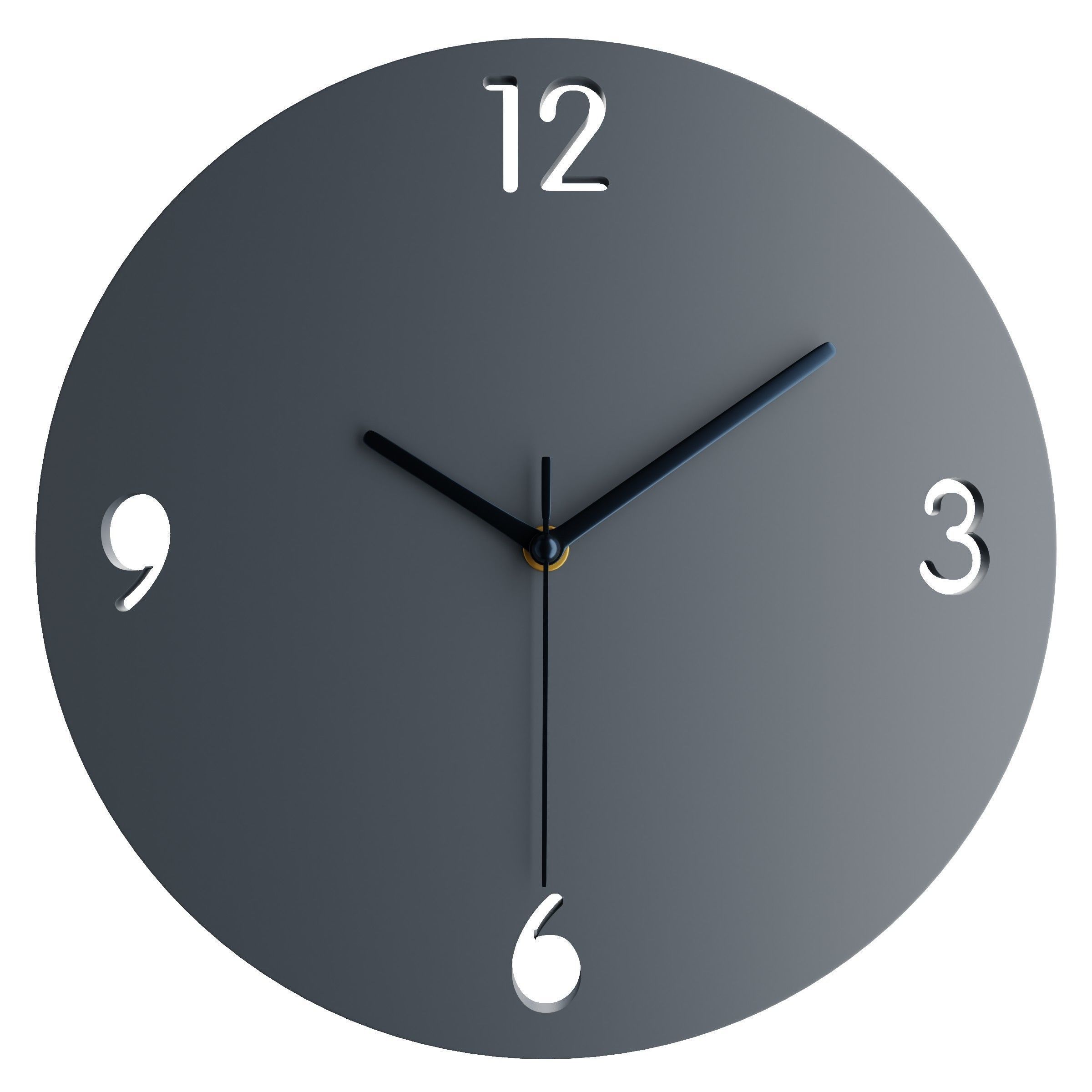 Minimalistic 3D watch Low-poly 3D model_4