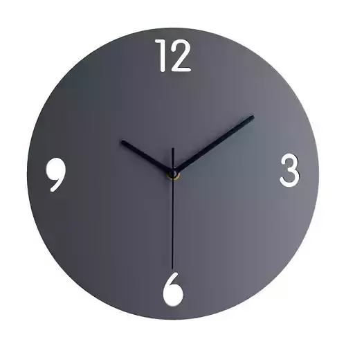 Minimalistic 3D watch Low-poly 3D model
