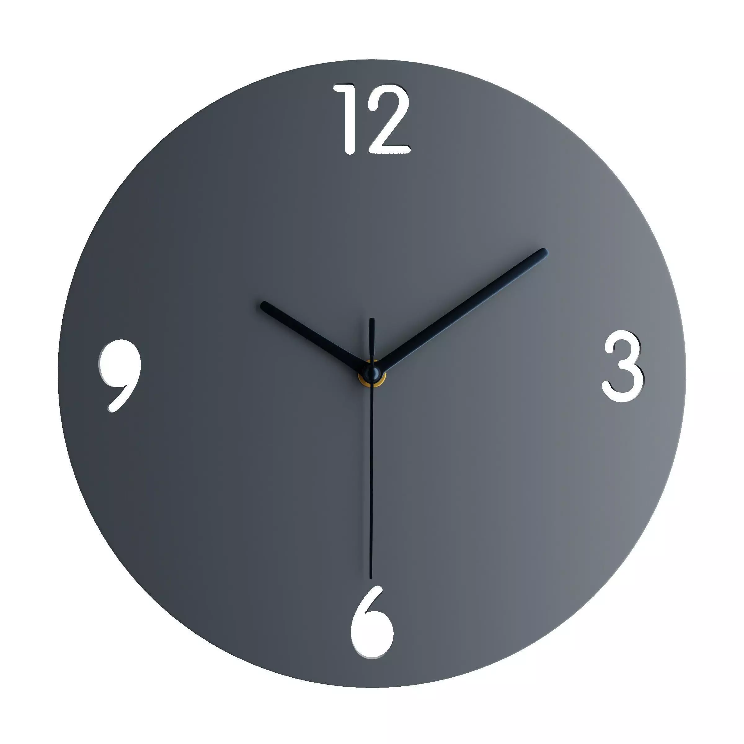 Minimalistic 3D watch Low-poly 3D model_0