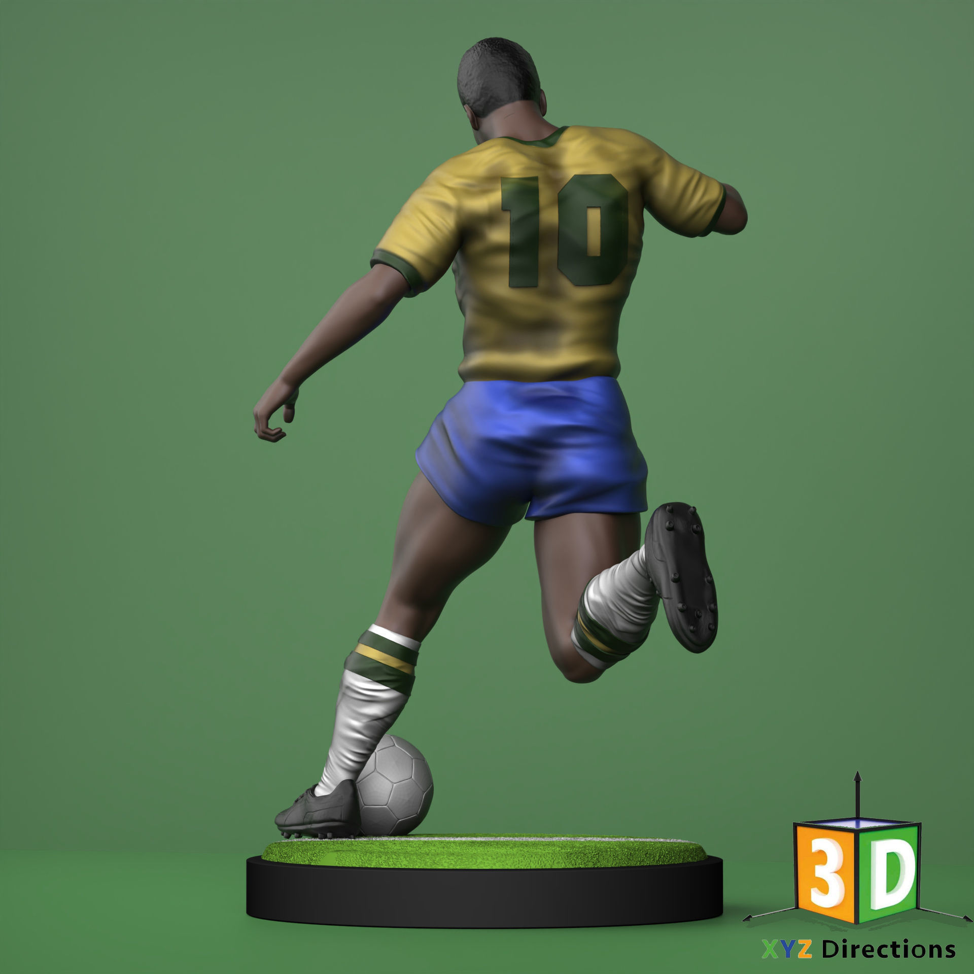 Pele Figure 3D Model BY XYZ - 3D PRINTING - 3D MODELS 3D model_1