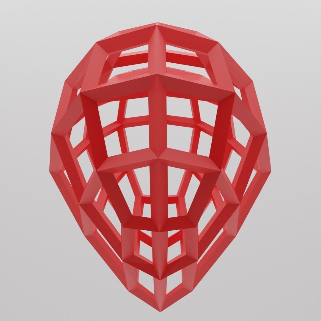 Caged Heart Pendant for 3D Printing Free 3D print model_3