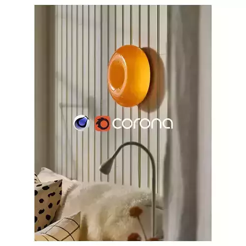 VARMBLIXT LED table wall lamp IKEA  CINEMA4d CORONA 