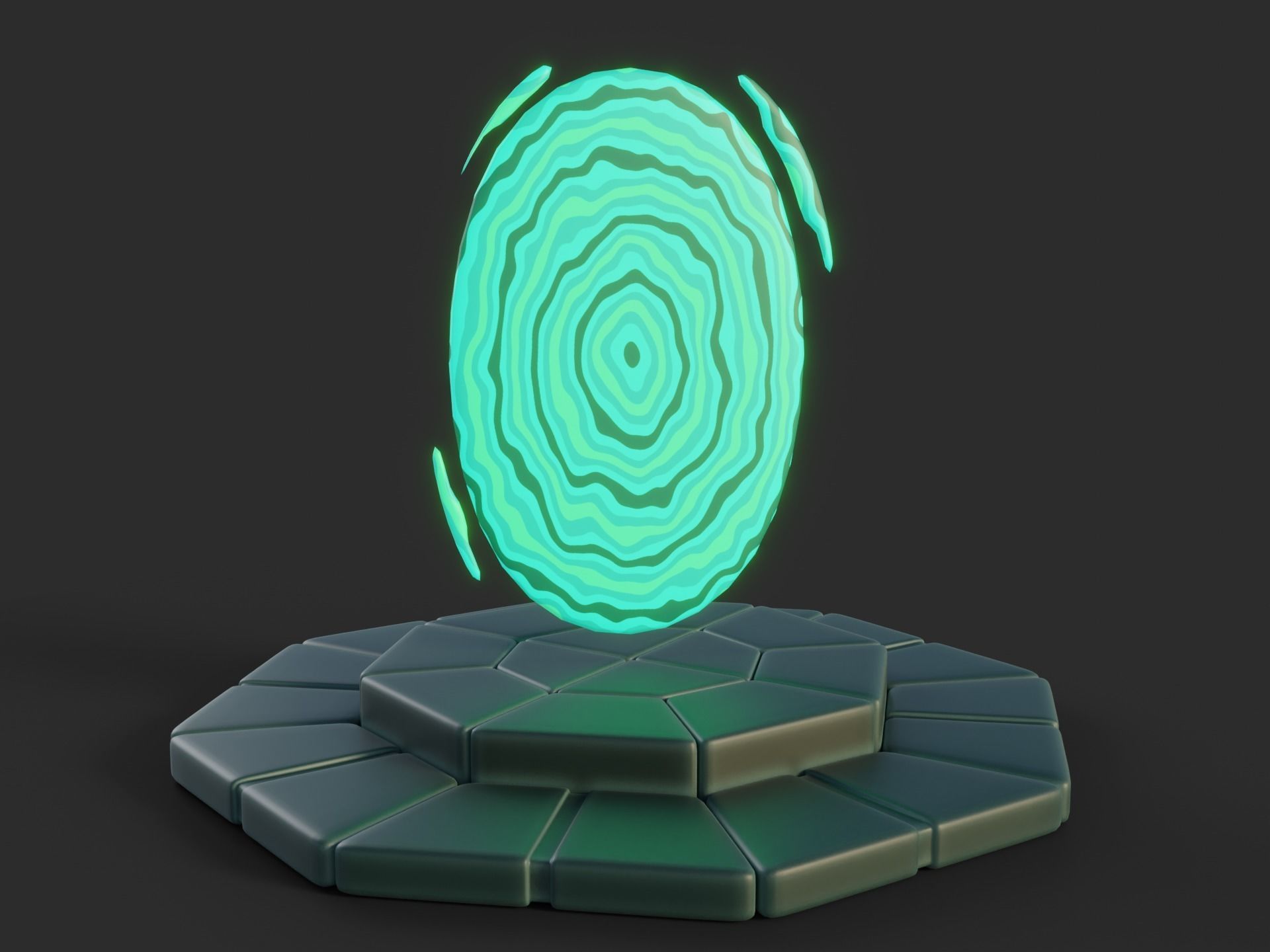 Cartoon Portals Collection Low-poly 3D model_18