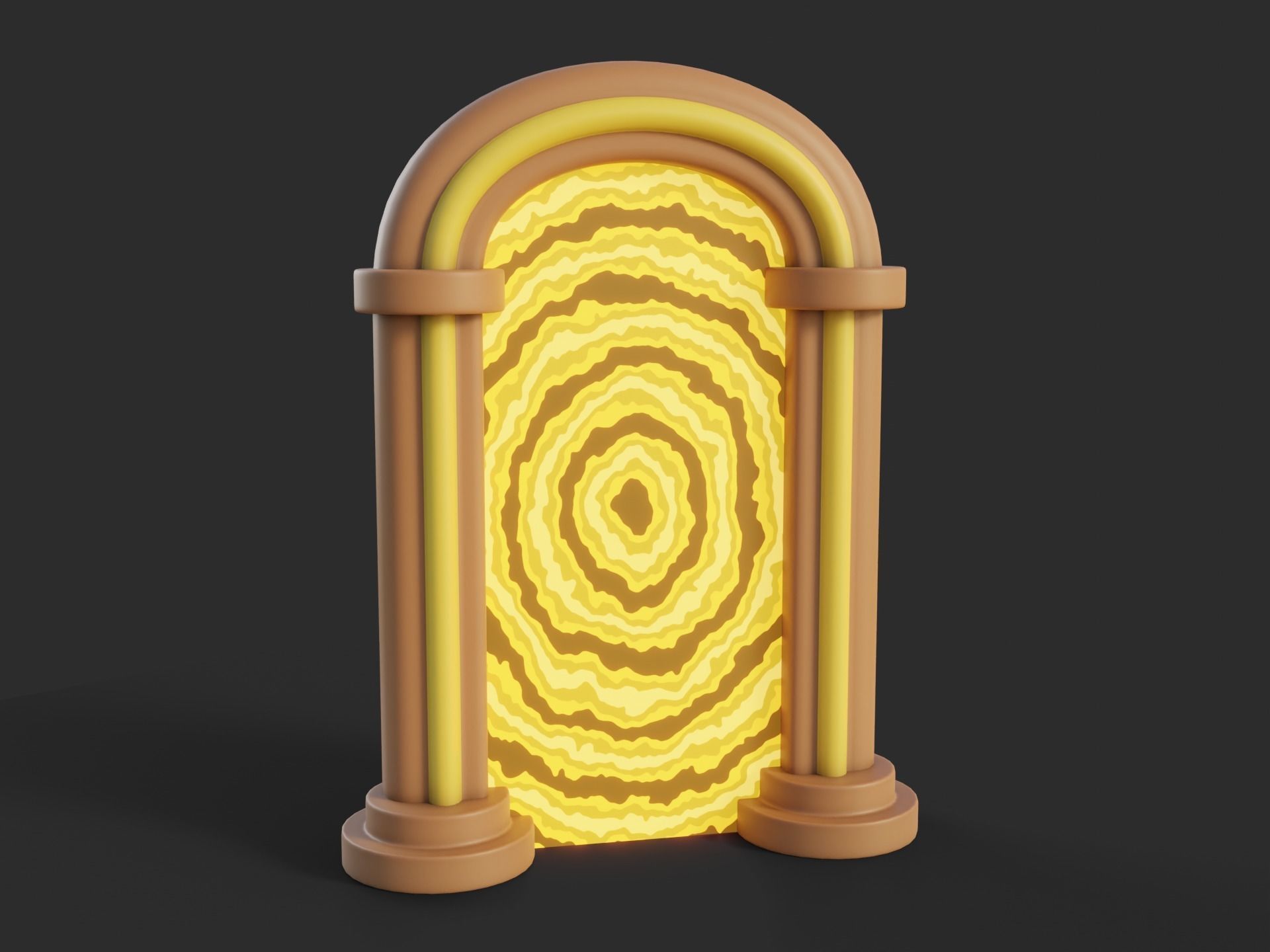 Cartoon Portals Collection Low-poly 3D model_6