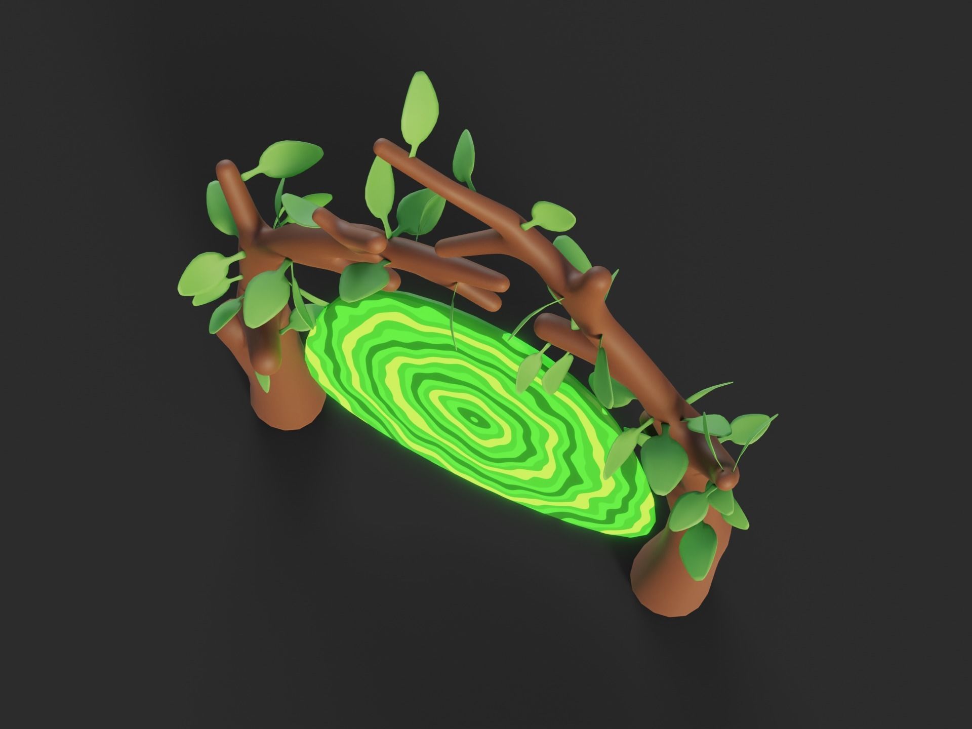 Cartoon Portals Collection Low-poly 3D model_36