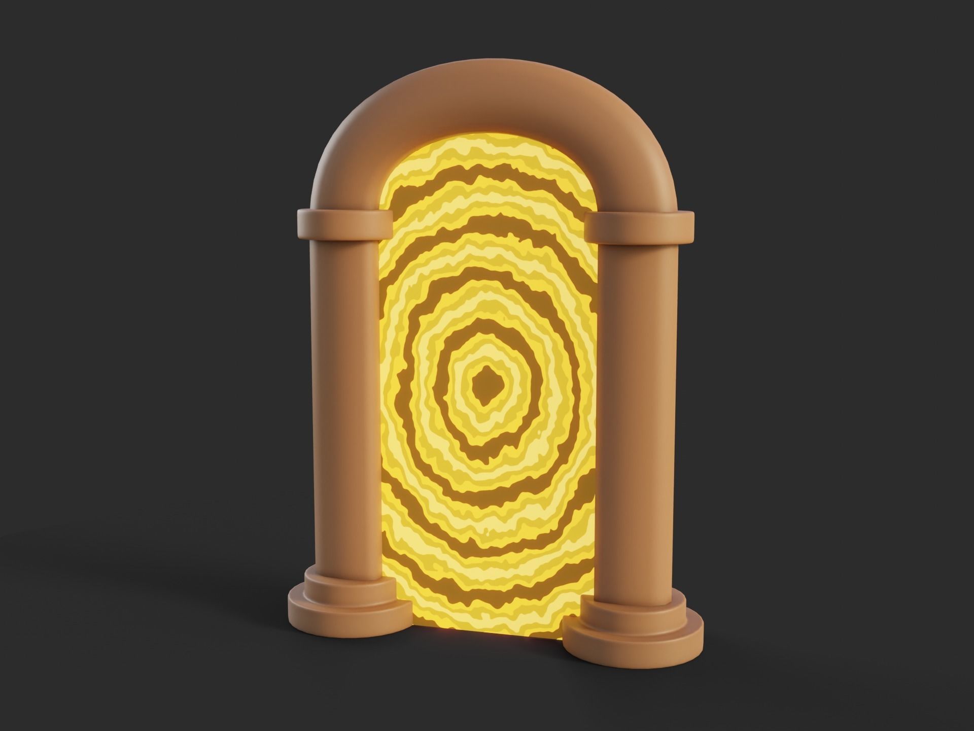 Cartoon Portals Collection Low-poly 3D model_7