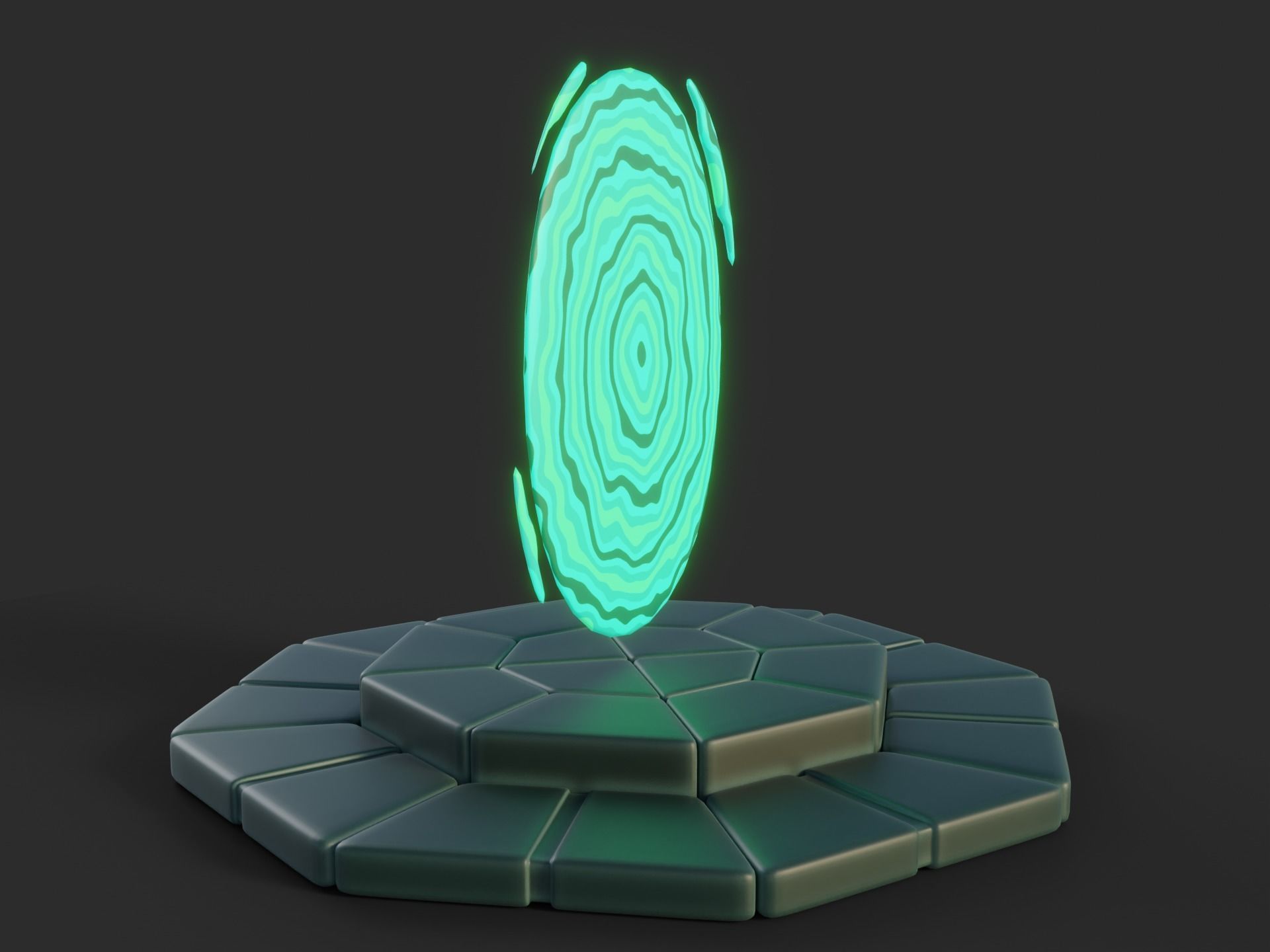 Cartoon Portals Collection Low-poly 3D model_19