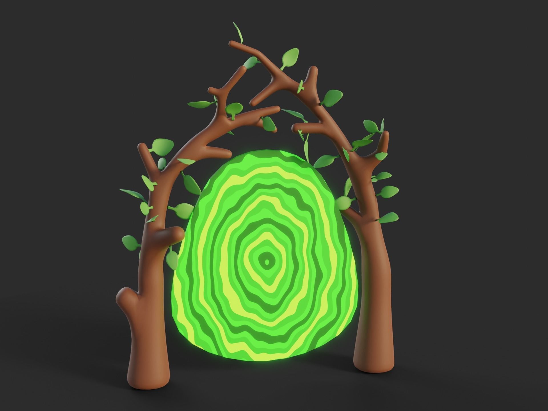 Cartoon Portals Collection Low-poly 3D model_34