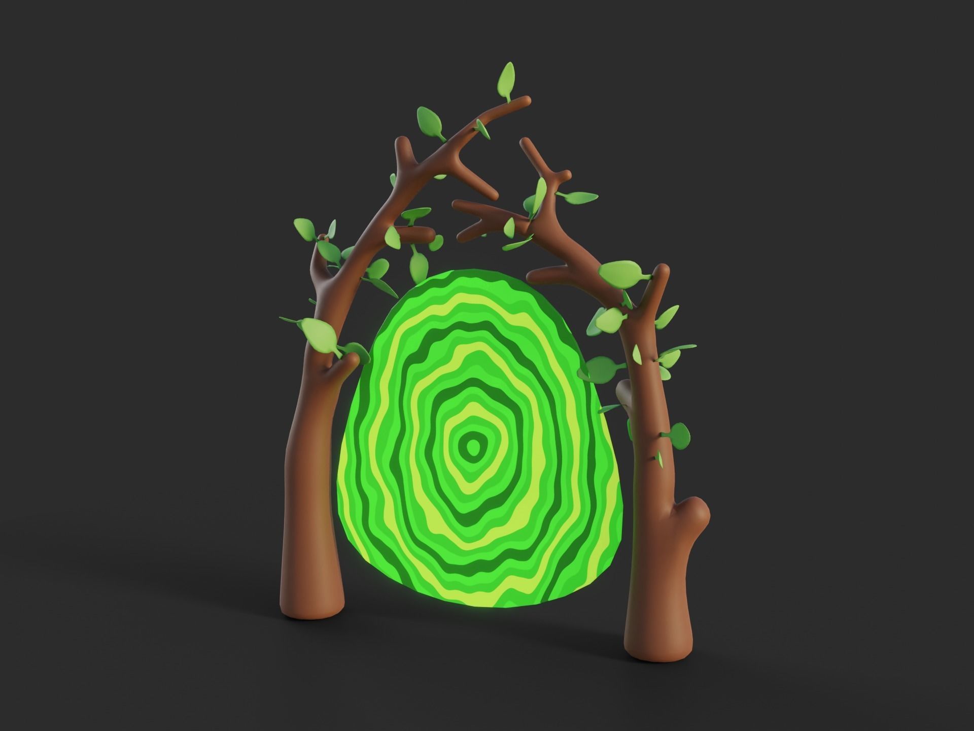 Cartoon Portals Collection Low-poly 3D model_35