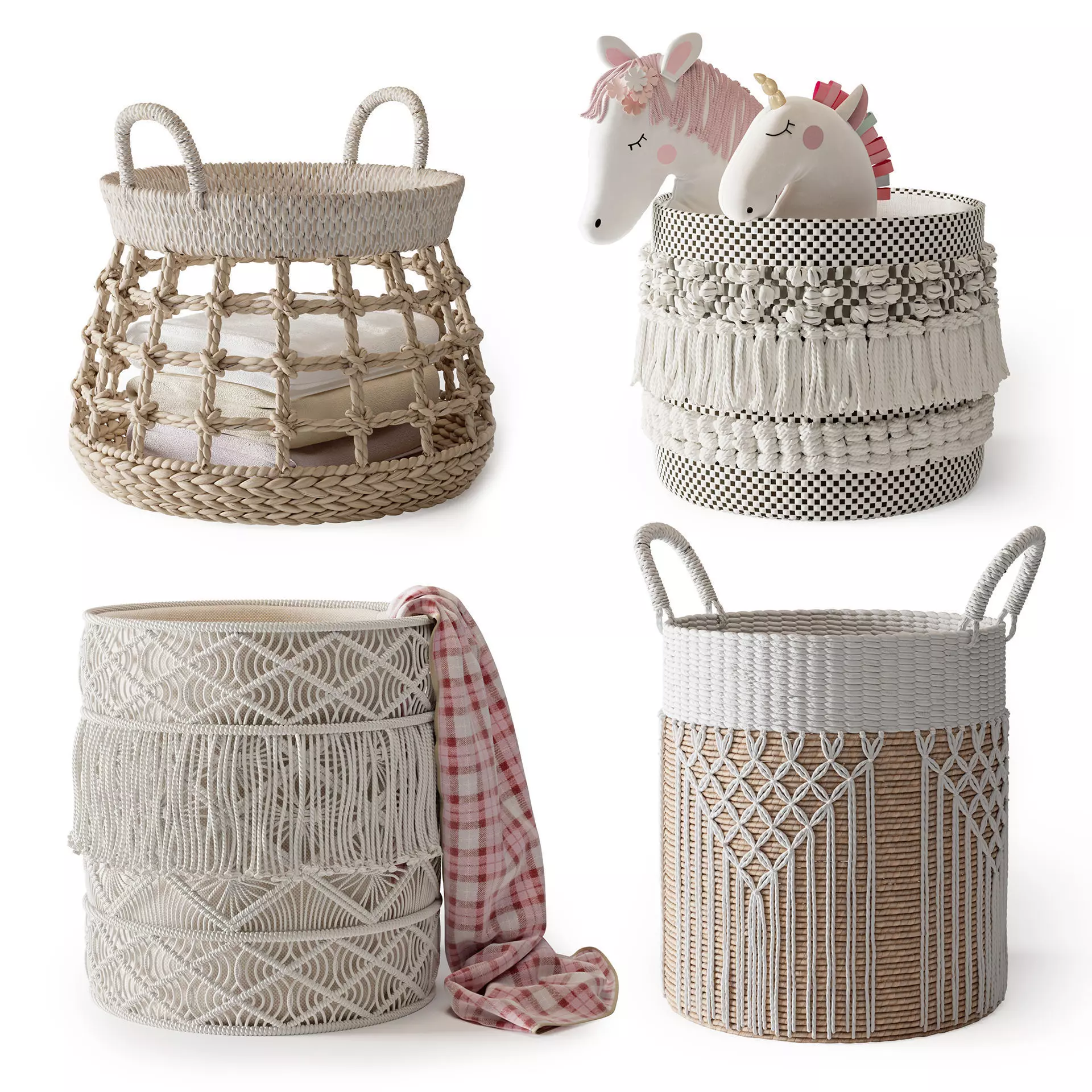 Baskets Set 18 3D model_0