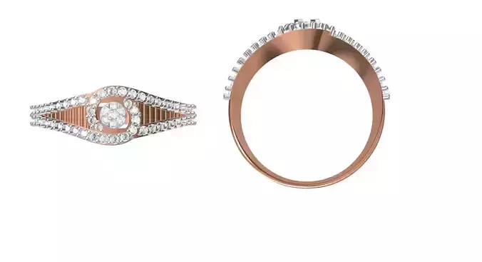 Women Engagement Wedding Ring STL JCD Details