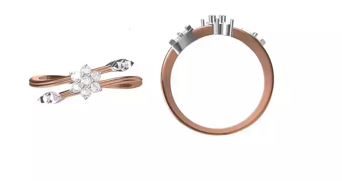 Women Engagement Wedding Ring STL JCD Details