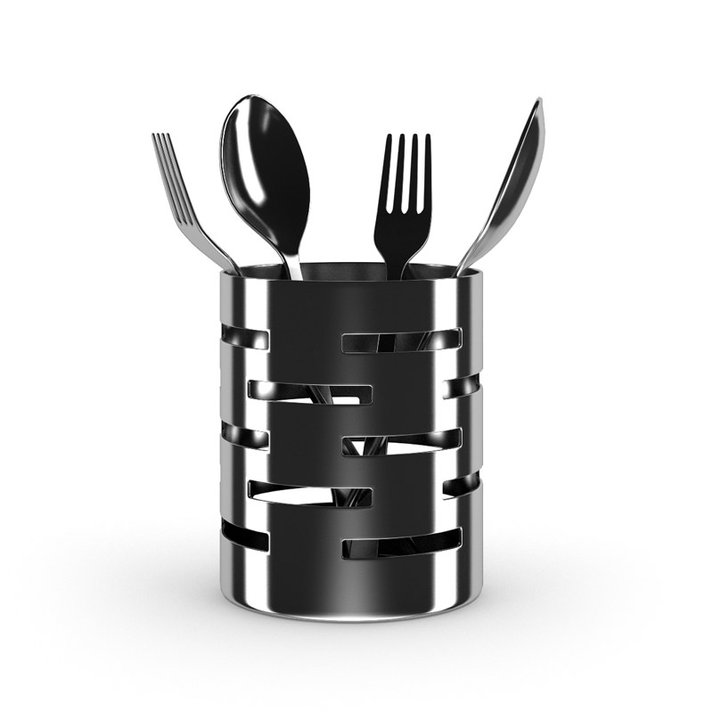 Cutlery Drainer 3D model_2