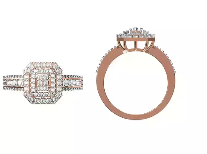 Women Engagement Wedding Ring STL JCD Details