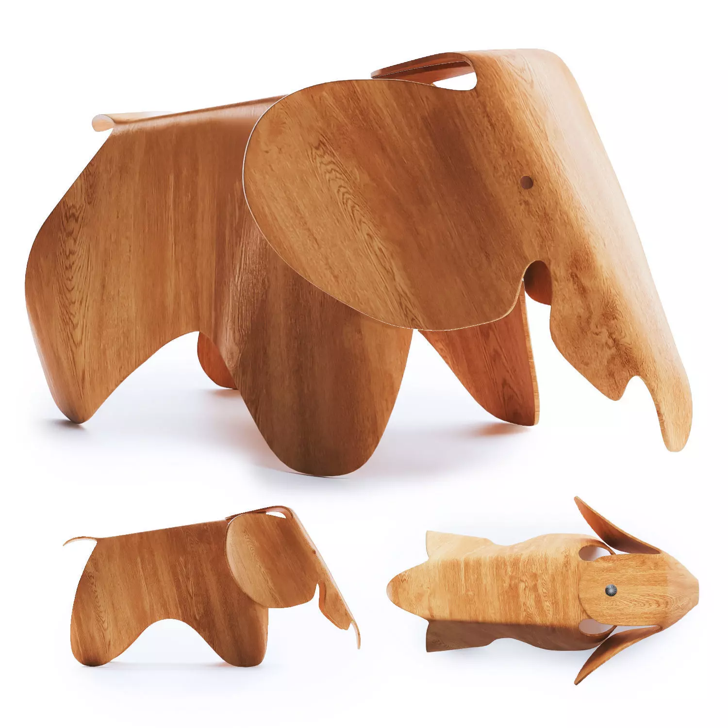 Kid Table Set 04-Vitra Kids Stool Eames Elephant Playwood 3D model